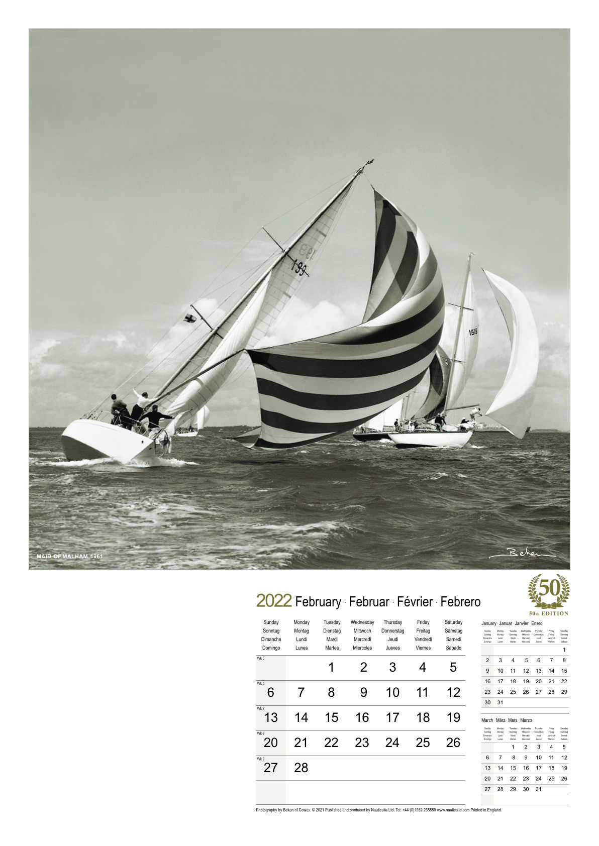 Calendar Classic Beken of Cowes Marine Photography